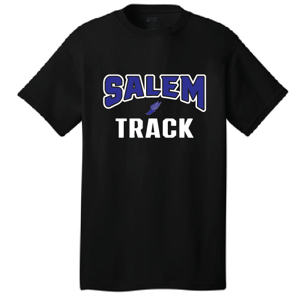 Cotton Short Sleeve Tee / Black / Salem Middle School Track