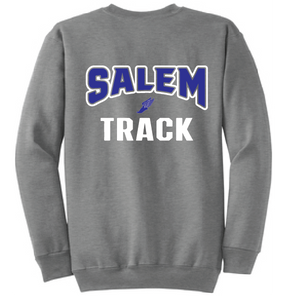 Fleece Crewneck Sweatshirt / Heather Grey / Salem Middle School Track