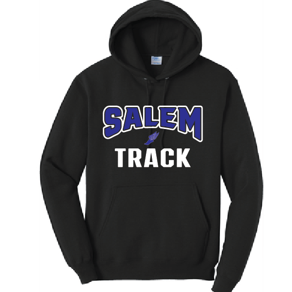 Fleece Hooded Sweatshirt / Black / Salem Middle School Track