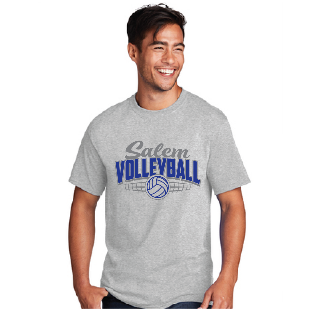 Core Cotton Short Sleeve Tee / Ash / Salem Middle School Volleyball
