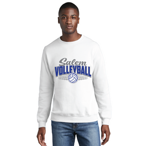 Fleece Crewneck Sweatshirt / White / Salem Middle School Volleyball