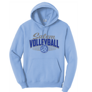 Fleece Hooded Sweatshirt / Light Blue / Salem Middle School Volleyball