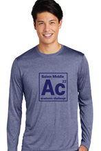 Long Sleeve Heather Contender Tee / Navy Heather / Salem Middle Academic Challenge