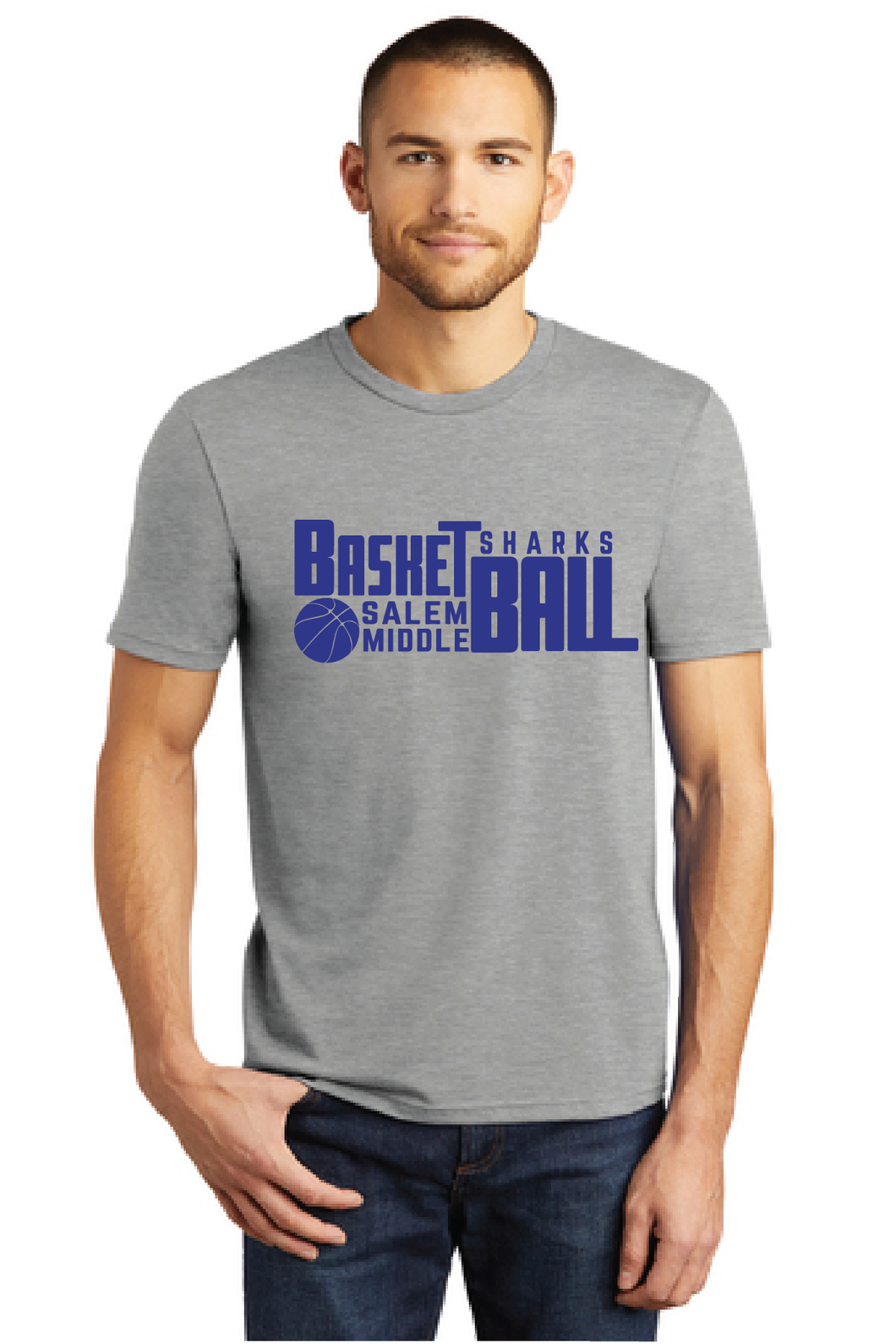 Perfect Tri Tee / Grey Frost / Salem Middle Boys Basketball