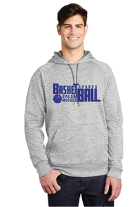 Electric Heather Fleece Hooded Pullover / Silver / Salem Middle Boys Basketball