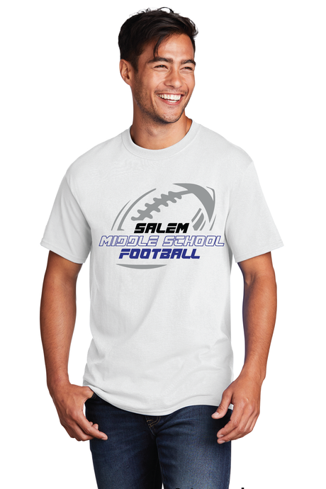 Core Cotton Tee / White / Salem Middle School Football