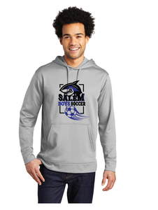 Performance Fleece Pullover Hooded Sweatshirt / Silver / Salem Middle School Boys Soccer