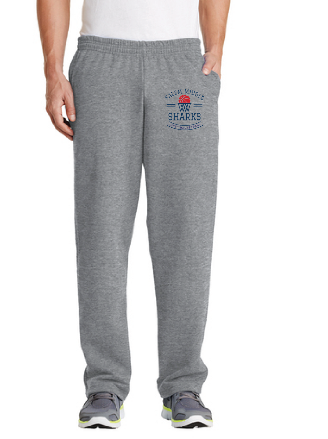 Core Fleece Sweatpant with Pockets / Athletic Heather / Salem Middle Girls Basketball