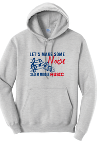 Fleece Pullover Hooded Sweatshirt / Ash / Salem Middle School Music
