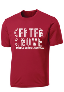 Center Grove MSC Performance Tee / Red / Youth & Adult / Center Grove Middle School