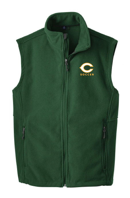 Fleece Vest / Forest Green / Cox High School Soccer