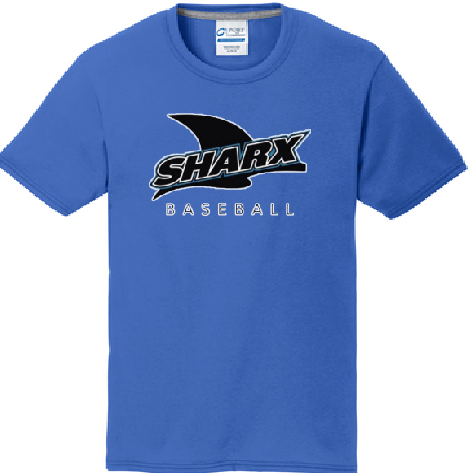 Ring Spun Cotton T-shirt - Sharx Baseball - Fidgety