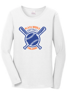 Plaza Softball Long Sleeve T-Shirt - Fidgety