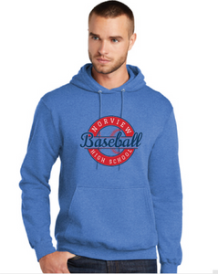 Fleece Pullover Hooded Sweatshirt / Heather Royal  / Norview High School Baseball