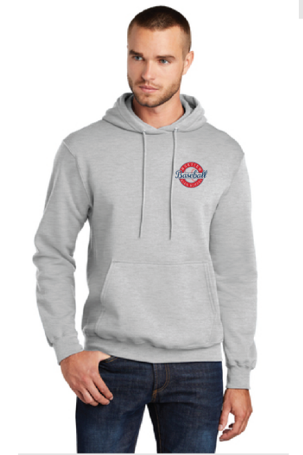 Core Fleece Pullover Hooded Sweatshirt / Ash / Norview High School Baseball