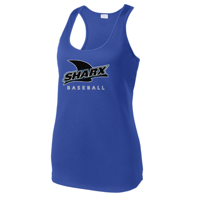 Ladies PosiCharge® Competitor Racerback Tank - Sharx Baseball - Fidgety