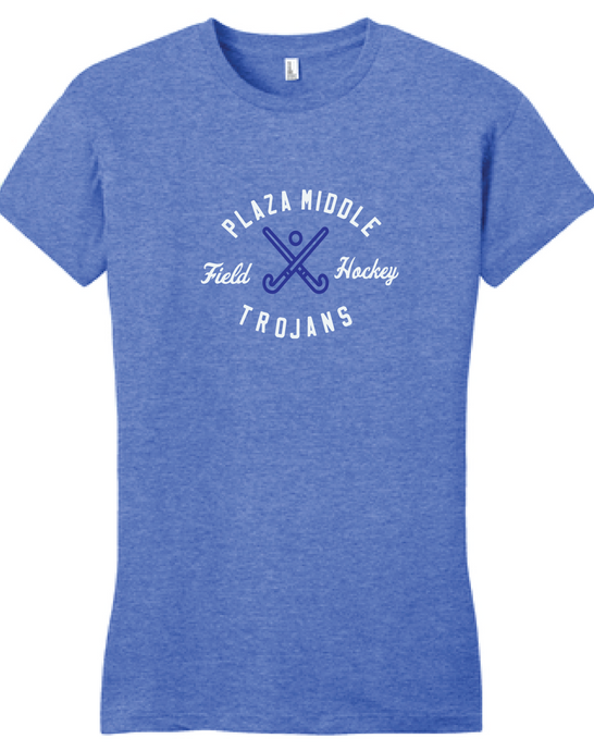 Ladies Tri-Blend T-Shirt / Heather Royal / Plaza Field Hockey - Fidgety