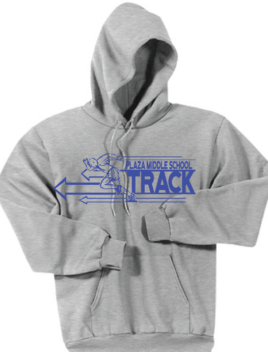 Fleece Hooded Sweatshirt / Grey / Plaza Track - Fidgety