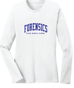 Long Sleeve T-Shirt / White / Plaza Forensics - Fidgety