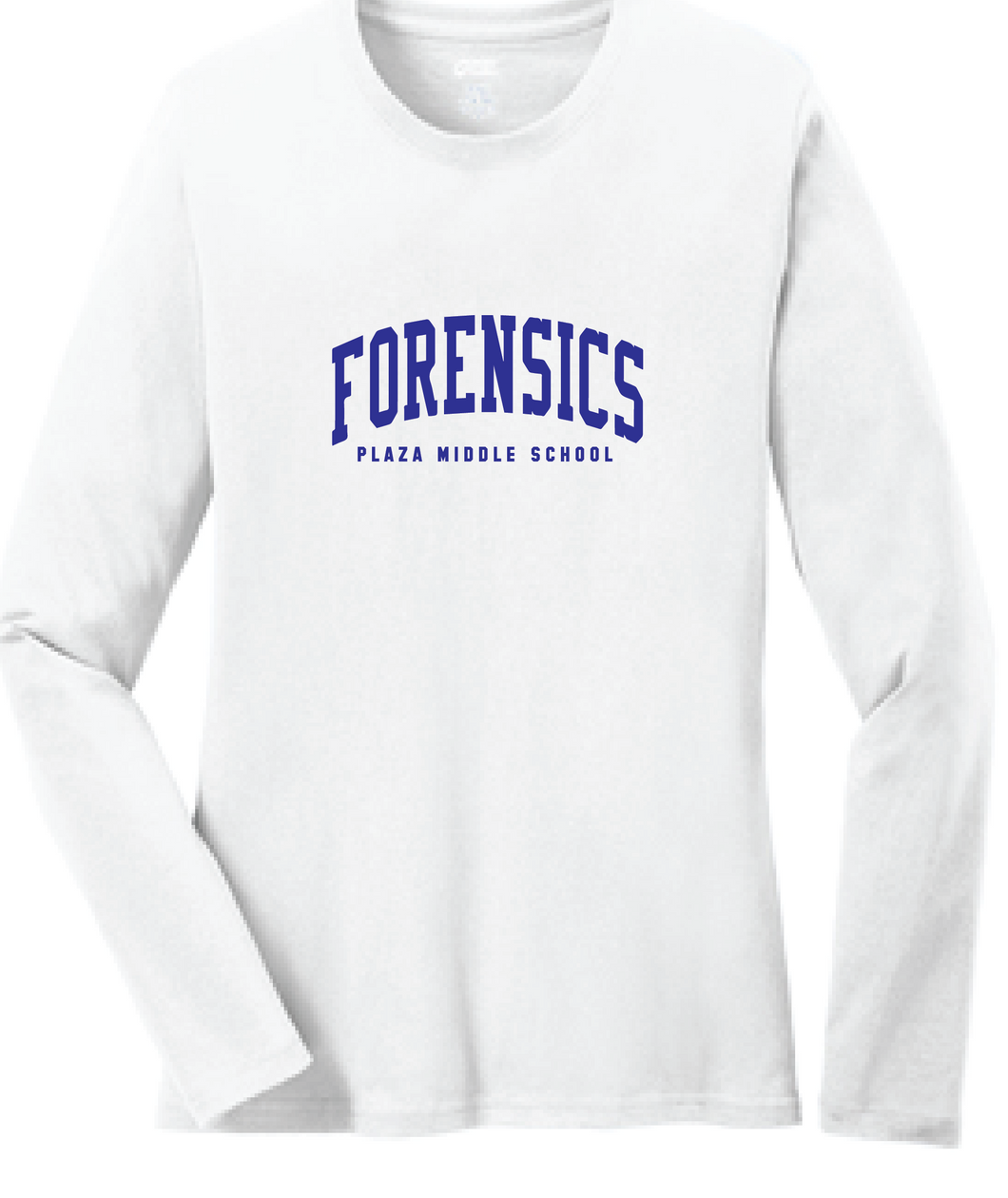 Long Sleeve T-Shirt / White / Plaza Forensics - Fidgety