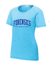 Tri-Blend Scoop Neck T-shirt / Light Blue / Plaza Forensics - Fidgety