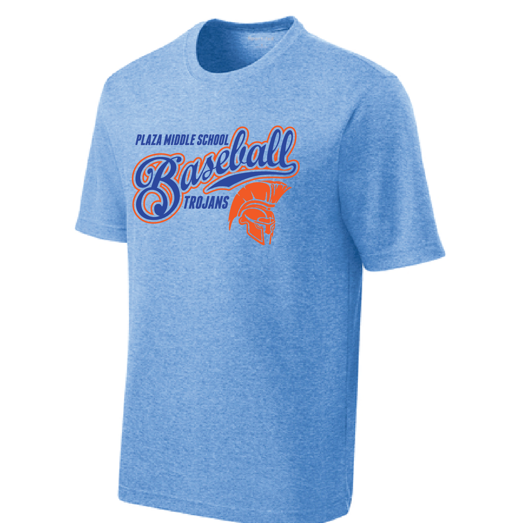 RacerMesh Tee / True Royal Heather / Plaza Middle School Baseball