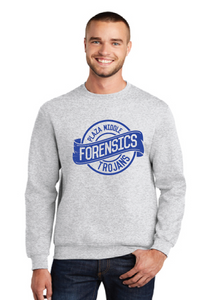Core Fleece Crewneck Sweatshirt / Ash / Plaza Middle School Forensics