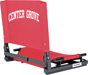 Folding Stadium Seat Wide Chair Seat / Red / Center Grove
