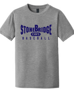 Cotton Short Sleeve T-Shirt (Youth & Adult) / Athletic Heather / StoneBridge Baseball