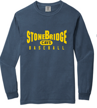 Comfort Colors Heavyweight Ring Spun Long Sleeve Tee / Blue Jean / StoneBridge Baseball
