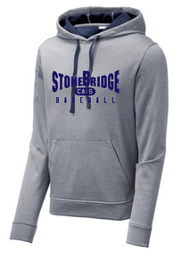 PosiCharge Sport-Wick Fleece Hooded Sweatshirt / Navy Heather / StoneBridge Baseball