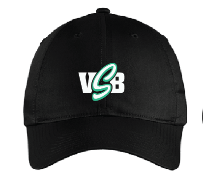 Unstructured Twill Cap / Black / Virginia Beach Stripers Baseball