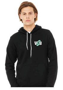 Sponge Fleece Hoodie (Youth & Adult) / Black / Virginia Beach Stripers Baseball