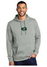 Nike Club Fleece Pullover Hoodie / Dark Grey Heather / Virginia Beach Stripers Baseball