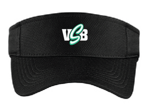 RacerMesh Visor / Black / Virginia Beach Stripers Baseball