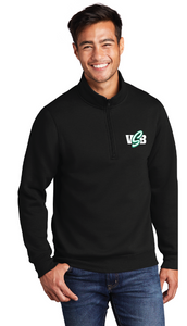 Core Fleece 1/4-Zip Pullover Sweatshirt / Black / Virginia Beach Stripers Baseball