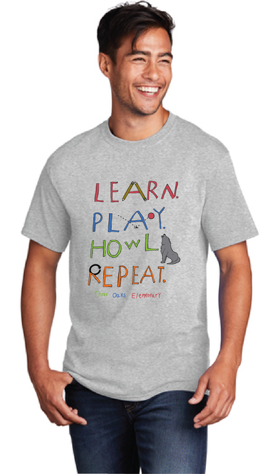 Design Winner - 100% Cotton Tee (Youth & Adult) / Ash / Three Oaks Elementary