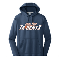 Performance Hooded Sweatshirt / Navy / Tridents - Fidgety