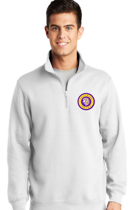 Core Fleece 1/4-Zip Pullover Sweatshirt / White / Tallwood High School Athletics