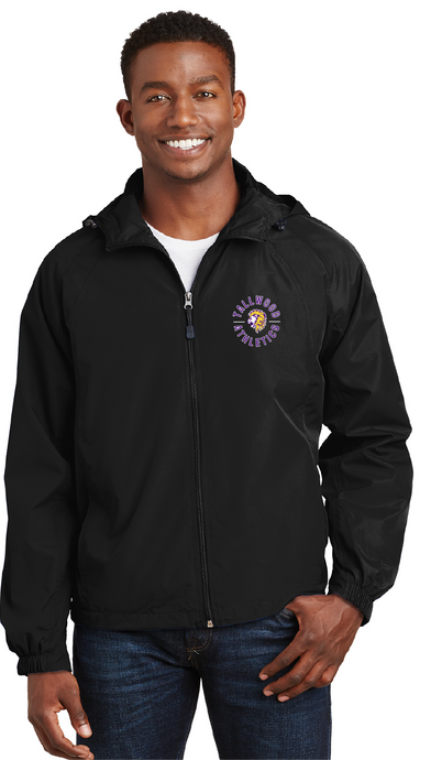 Hooded Raglan Jacket / Black / Tallwood High School Athletics