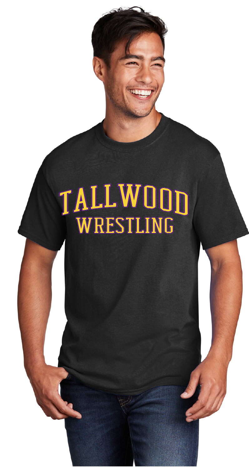 Core Cotton Tee / Black / Tallwood High School Wrestling