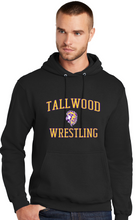 Core Fleece Pullover Hooded Sweatshirt / Black / Tallwood High School Wrestling