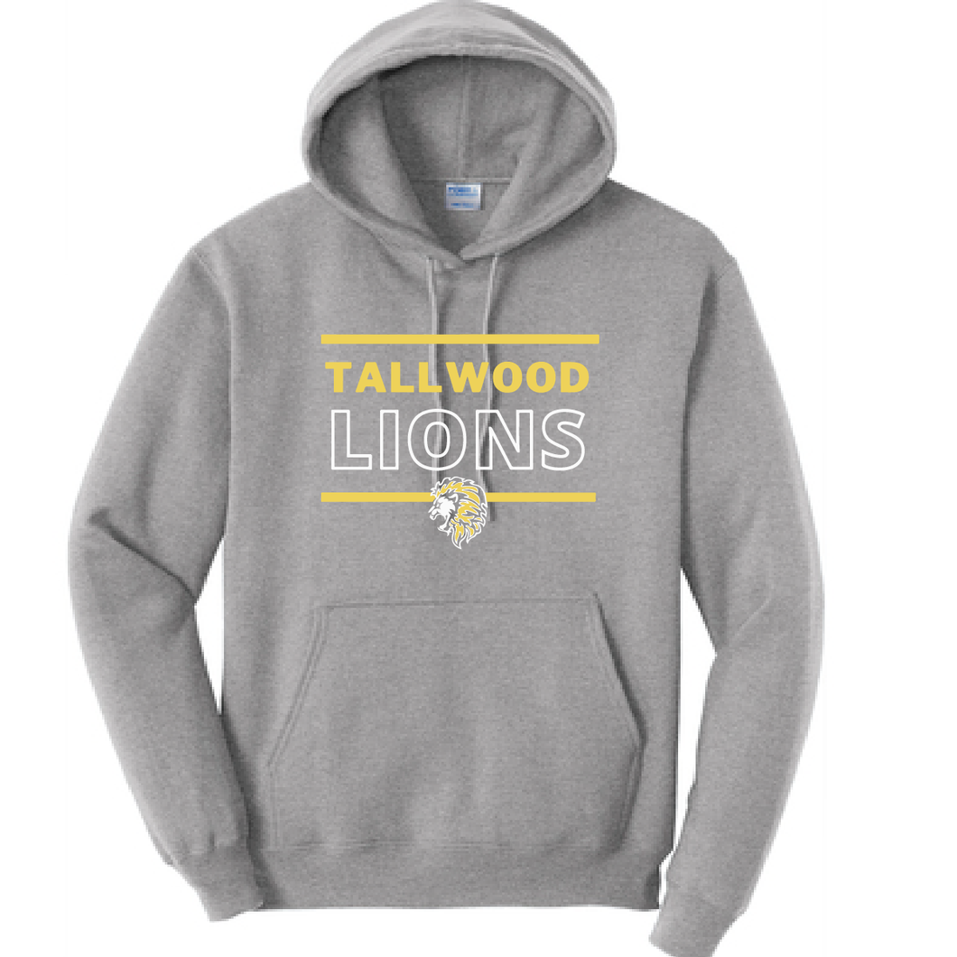 Fleece Hooded Sweatshirt / Athletic Heather / Tallwood High School
