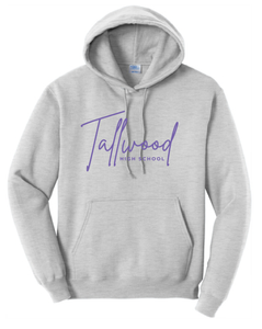 Fleece Pullover Hooded Sweatshirt / Athletic Heather / Tallwood High School
