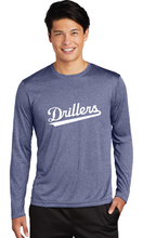 Long Sleeve Heather Contender Tee / Navy Heather / Drillers Baseball