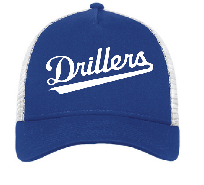 Snapback Trucker Hat / Royal & White / Tidewater Drillers