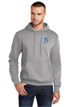 Fleece Pullover Hooded Sweatshirt / Athletic Heather  / Drillers Baseball