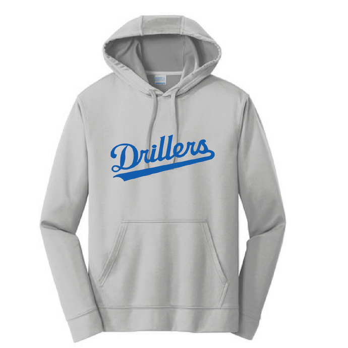 Performance Fleece Pullover Hooded Sweatshirt / Silver / Tidewater Drillers - Fidgety