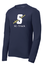 PosiCharge RacerMesh Long Sleeve Tee / Navy / Stonebridge XC Track
