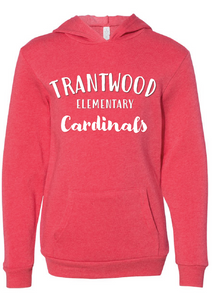 Challenger Hooded Sweatshirt (Youth) / Red / Trantwood Elementary